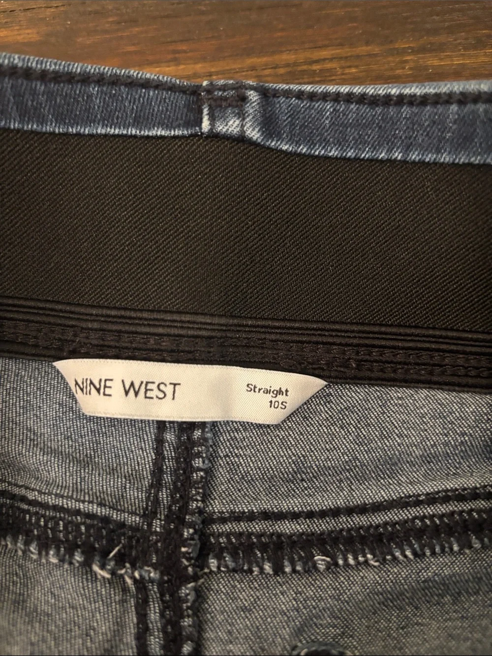 Nine West Dark Blue Straight Leg Jeans